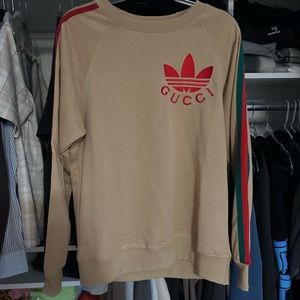 AUTHETINTIC GUCCI ADIDAS CREWNECK